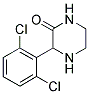 3-(2,6-DICHLORO-PHENYL)-PIPERAZIN-2-ONE 结构式