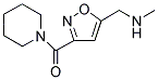 N-METHYL[3-(1-PIPERIDINYLCARBONYL)-5-ISOXAZOLYL]METHANAMINE 结构式