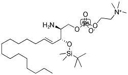 3-O-TERT-BUTYLDIMETHYLSILYL-D-ERYTHRO-SPHINGOSYLPHOSPHORYLCHOLINE 结构式