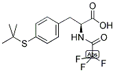 (S)-N-ALPHA-TRIFLUORACETYL-4-T-BUTYLTHIO-PHENYLALANINE 结构式