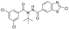 N-TERT-BUTYL-N'-(2-CHLORO-BENZOTHIAZOLE-6-CARBONYL)-HYDRAZIDE-3,5-DICHLORO-BENZOIC ACID 结构式