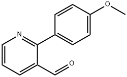 2-(4-甲氧基苯基)烟醛 结构式