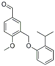 3-[(2-ISOPROPYLPHENOXY)METHYL]-4-METHOXYBENZALDEHYDE 结构式