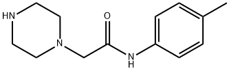 N-(4-甲基苯基)-2-哌嗪-1-基-乙酰胺 结构式