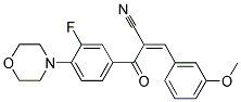 (Z)-2-(3-FLUORO-4-MORPHOLINOBENZOYL)-3-(3-METHOXYPHENYL)-2-PROPENENITRILE 结构式