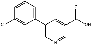 5-(3-氯苯基)烟酸 结构式