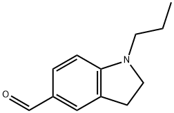 1-PROPYL-2,3-DIHYDRO-1H-INDOLE-5-CARBALDEHYDE 结构式