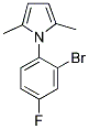 1-(2-BROMO-4-FLUOROPHENYL)-2,5-DIMETHYLPYRROLE 结构式