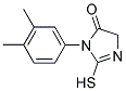 3-(3,4-DIMETHYLPHENYL)-2-MERCAPTO-3,5-DIHYDRO-4H-IMIDAZOL-4-ONE 结构式