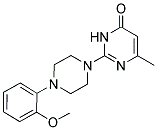 2-[4-(2-METHOXYPHENYL)PIPERAZIN-1-YL]-6-METHYLPYRIMIDIN-4(3H)-ONE 结构式