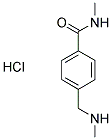 N-METHYL-4-[(METHYLAMINO)METHYL]BENZAMIDE HYDROCHLORIDE 结构式