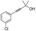 4-(3-Chlorophenyl)-2-methyl-3-butyn-2-ol 结构式