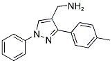 [3-(4-METHYLPHENYL)-1-PHENYL-1H-PYRAZOL-4-YL]METHYLAMINE 结构式