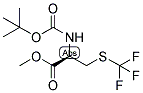 (2R)-[[(TERT-BUTOXY)CARBONYL]AMINO]-3-[(TRIFLUOROMETHYL)THIO]PROPIONOIC ACID, METHYL ESTER 结构式