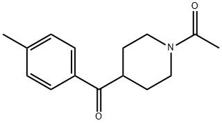 1-ACETYL-4-(P-METHYLBENZOYL)PIPERIDINE 结构式