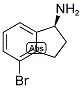 (1S)-4-BROMOINDANYLAMINE 结构式