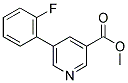 Methyl 5-(2-fluorophenyl)nicotinate 结构式