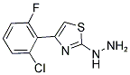 [4-(2-CHLORO-6-FLUORO-PHENYL)-THIAZOL-2-YL]-HYDRAZINE 结构式