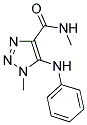 5-Anilino-n,1-dimethyl-1H-1,2,3-triazole-4-carboxamide 结构式