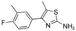 4-(4-FLUORO-3-METHYL-PHENYL)-5-METHYL-THIAZOL-2-YLAMINE 结构式