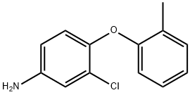 3-CHLORO-4-(2-METHYLPHENOXY)ANILINE 结构式