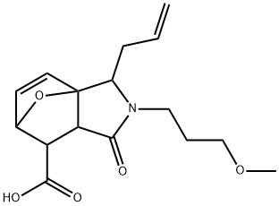2-ALLYL-3-(3-METHOXYPROPYL)-4-OXO-10-OXA-3-AZATRICYCLO[5.2.1.0(1,5)]DEC-8-ENE-6-CARBOXYLIC ACID 结构式