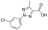 2-(3-CHLOROPHENYL)-5-METHYL-2H-1,2,3-TRIAZOLE-4-CARBOXYLIC ACID 结构式