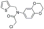 2-CHLORO-N-2,3-DIHYDRO-1,4-BENZODIOXIN-6-YL-N-(THIEN-2-YLMETHYL)ACETAMIDE 结构式