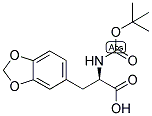 (R)-3-BENZO[1,3]DIOXOL-5-YL-2-TERT-BUTOXYCARBONYLAMINO-PROPIONIC ACID 结构式