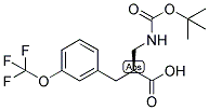 (S)-2-(TERT-BUTOXYCARBONYLAMINO-METHYL)-3-(3-TRIFLUOROMETHOXY-PHENYL)-PROPIONIC ACID 结构式