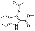 3-Acetylamino-4-methyl-1H-indole-2-carboxylic acid methyl ester 结构式