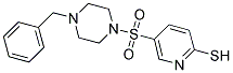 5-[(4-BENZYLPIPERAZIN-1-YL)SULFONYL]PYRIDINE-2-THIOL 结构式