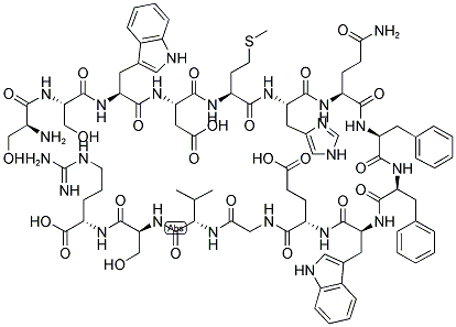 SER-SER-TRP-ASP-MET-HIS-GLN-PHE-PHE-TRP-GLU-GLY-VAL-SER-ARG 结构式