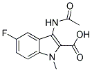 3-ACETYLAMINO-5-FLUORO-1-METHYL-1H-INDOLE-2-CARBOXYLIC ACID 结构式