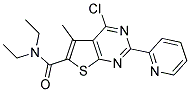 4-CHLORO-N,N-DIETHYL-5-METHYL-2-PYRIDIN-2-YLTHIENO[2,3-D]PYRIMIDINE-6-CARBOXAMIDE 结构式