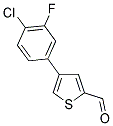 4-(4-CHLORO-3-FLUOROPHENYL)-2-THIOPHENECARBALDEHYDE 结构式