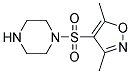 1-[(3,5-DIMETHYLISOXAZOL-4-YL)SULFONYL]PIPERAZINE 结构式