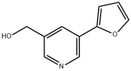 (5-(呋喃-2-基)吡啶-3-基)甲醇 结构式