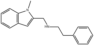 N-[(1-METHYL-1H-INDOL-2-YL)METHYL]-2-PHENYLETHANAMINE 结构式