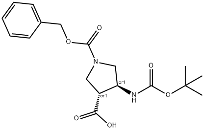 trans-1-((benzyloxy)carbonyl)-4-((tert-butoxycarbonyl)amino)pyrrolidine-3-carboxylicacid