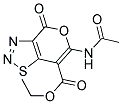 ETHYL 6-(ACETYLAMINO)-4-OXO-4H-PYRANO[3,4-D][1,2,3]THIADIAZOLE-7-CARBOXYLATE 结构式