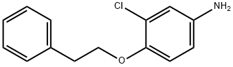 3-CHLORO-4-(PHENETHYLOXY)ANILINE 结构式