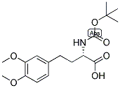 (S)-2-TERT-BUTOXYCARBONYLAMINO-4-(3,4-DIMETHOXY-PHENYL)-BUTYRIC ACID 结构式