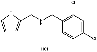 (2,4-DICHLORO-BENZYL)-FURAN-2-YLMETHYL-AMINEHYDROCHLORIDE 结构式