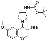 3-N-BOC-AMINO-1-[2-AMINO-1-(2,5-DIMETHOXY-PHENYL)-ETHYL]-PYRROLIDINE 结构式