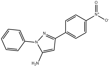 3-(4-NITROPHENYL)-1-PHENYL-1H-PYRAZOL-5-AMINE 结构式