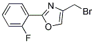 4-Bromomethyl-2-(2-fluoro-phenyl)-oxazole 结构式