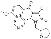 3-HYDROXY-4-(4-METHOXYBENZOYL)-5-(PYRIDIN-3-YL)-1-((TETRAHYDROFURAN-2-YL)METHYL)-1H-PYRROL-2(5H)-ONE 结构式