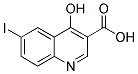 4-HYDROXY-6-IODOQUINOLINE-3-CARBOXYLIC ACID 结构式