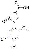 1-(5-CHLORO-2,4-DIMETHOXYPHENYL)-5-OXOPYRROLIDINE-3-CARBOXYLIC ACID 结构式